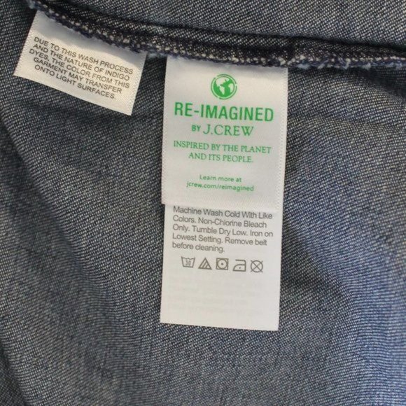 J Crew Factory Chambray Utility Shirtdress NWT, Size 4 - Picture 8 of 9